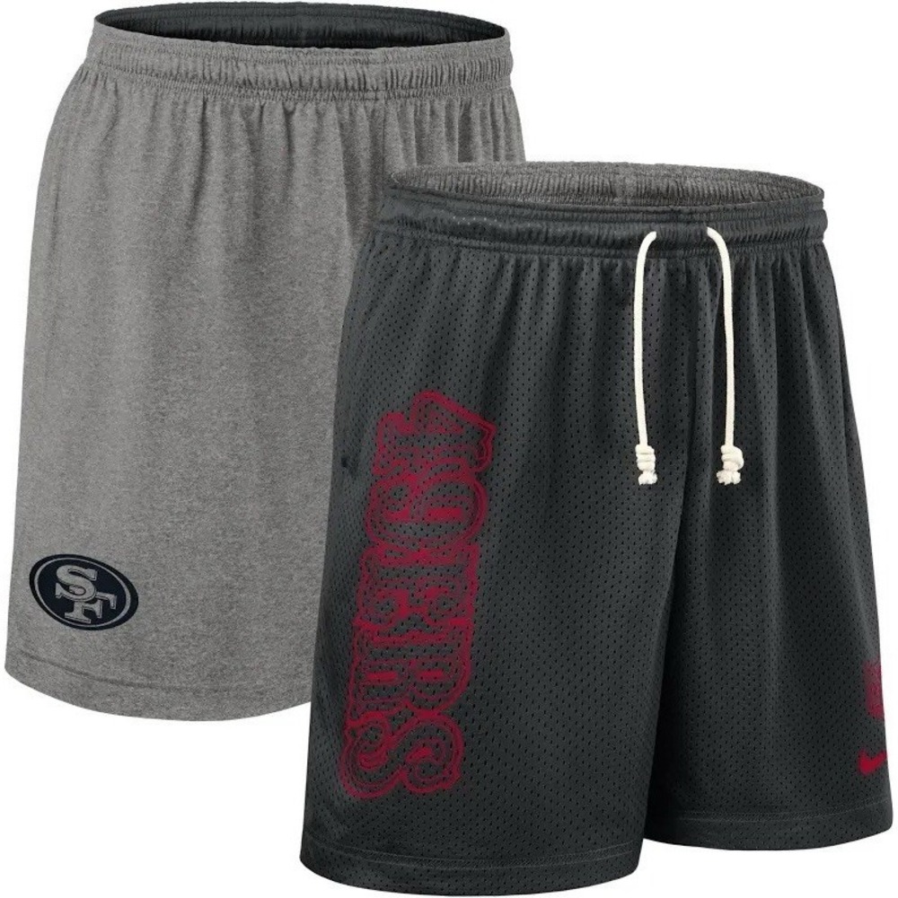 San Francisco 49ers Nike Standard Issue Men's XXL (2XL) Reversible Shorts • NEW
